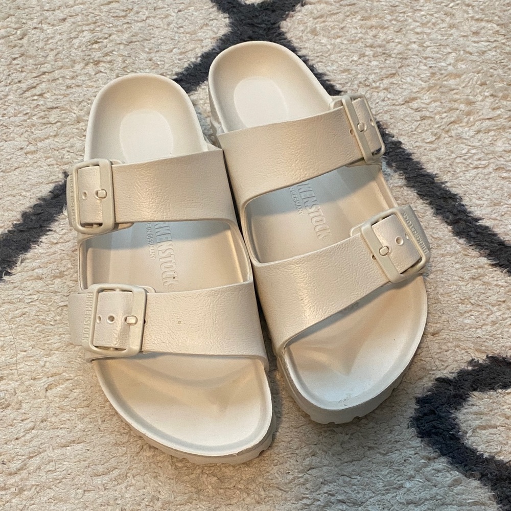 Birkenstock Arizona EVA White Double Strap Sandals